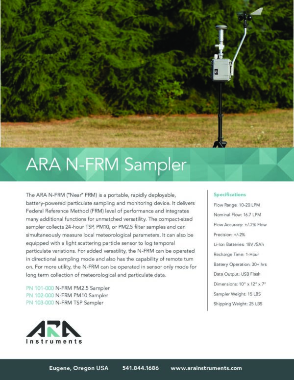 ARA N-FRM Sampler_Brochure - ARA Instruments